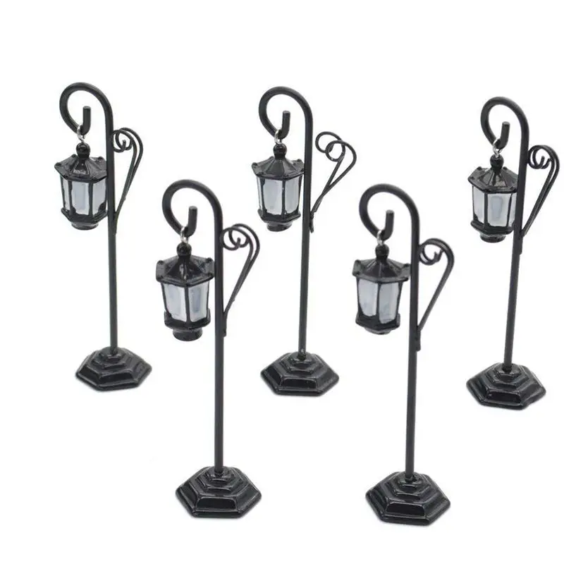 5 PCS Streetlight Shape Wedding Party Reception Place Card Holder Number Name Table Menu Picture Photo Clip Card Holder Stand Wi