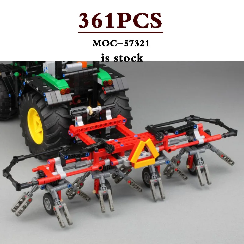 MOC-57319+MOC-57320+MOC-57321+MOC-57322 Rotary Bulldoer 42054 Agricultural Machinery Vehicle Building Blocks Toy Christmas Gift