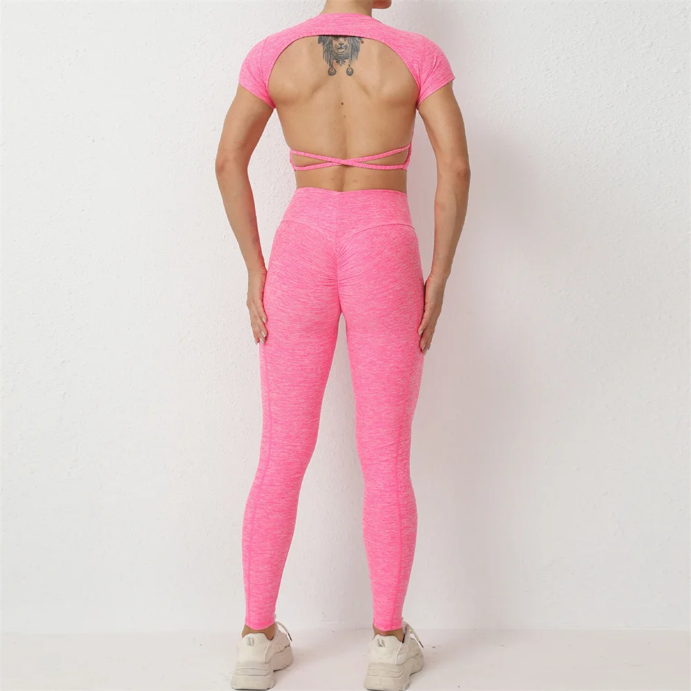 Nylon Scrunch Booty High Waist Yoga Pants Women Scrunch Butt Yoga Leggings Workout Gym Tights Sexy Sports Legging Active Wear