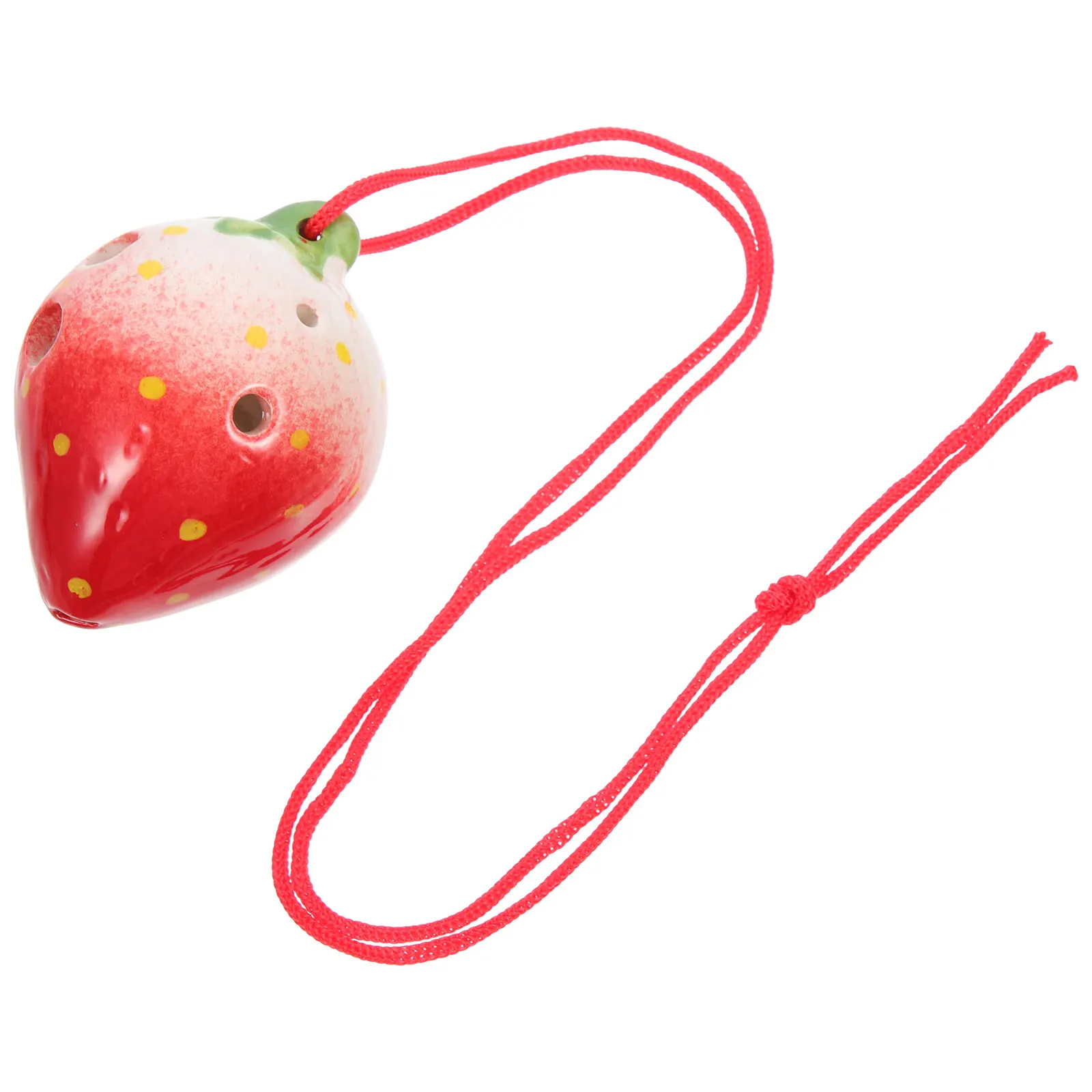 

Musical Instrument Strawberry Ocarina Child Kid Ceramics Beginners Practice Wind