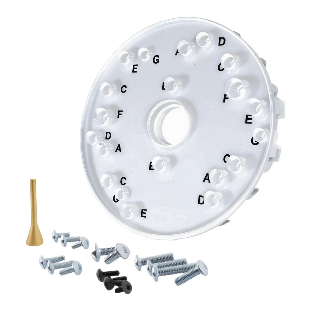For Acrylic Router Base Plate 165mm for 690/621 Routers Featuring Centering Pin and Precise Letter Marked Holes