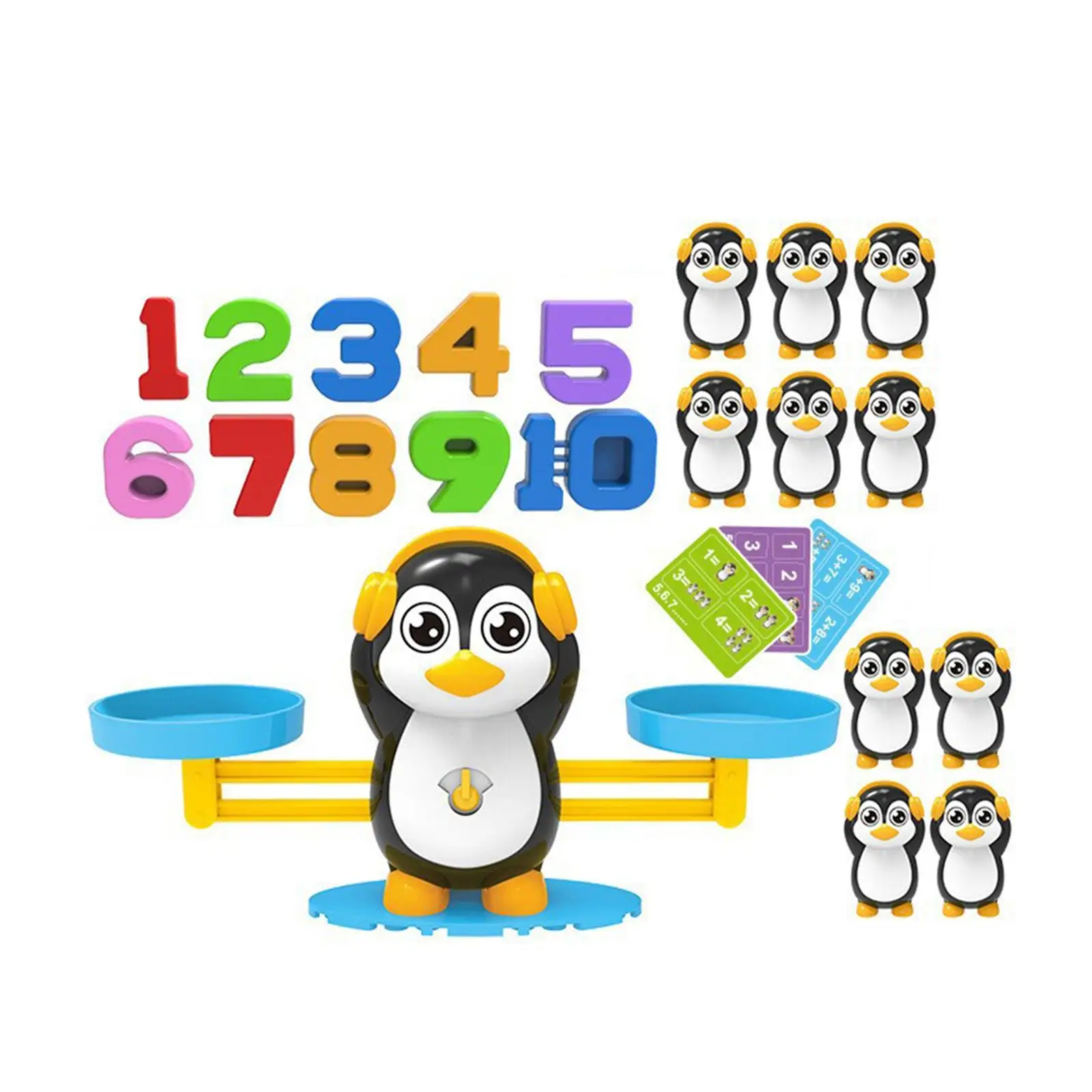 Penguin Balance Math Counting Game Arithmetic Balance Fun Balance Counting Toys for 3-5 Year Olds Kindergarten Children