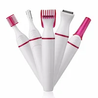5 In 1 Set Women Epilator Female Eyebrow Trimmer Lady Shaver Hair Removal Shaver Machine Face Depilador Bikini Depilatory Tool 1