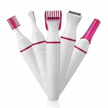 5 In 1 Set Women Epilator Female Eyebrow Trimmer Lady Shaver Hair Removal Shaver Machine Face Depilador Bikini Depilatory Tool 1
