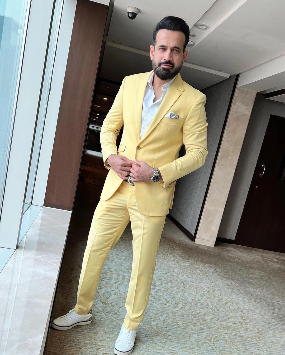 Bright Yellow Men Suits 2 Piec - Formal Wear For Men Yellow review and price