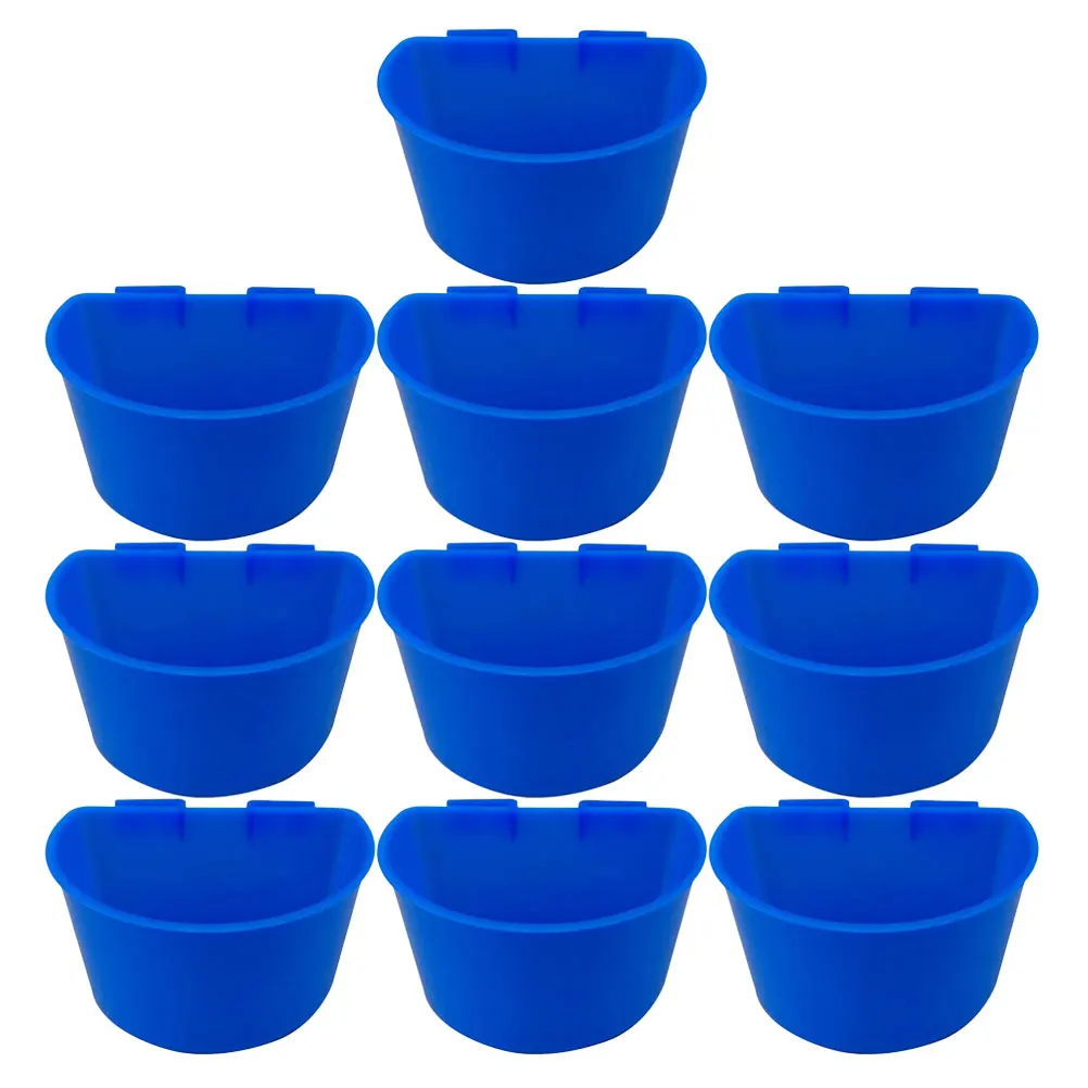 

10 Pcs Health Sand Cup Bird Supply Pigeon Water Feeder Cups Bowl Cage Drinking Fountain