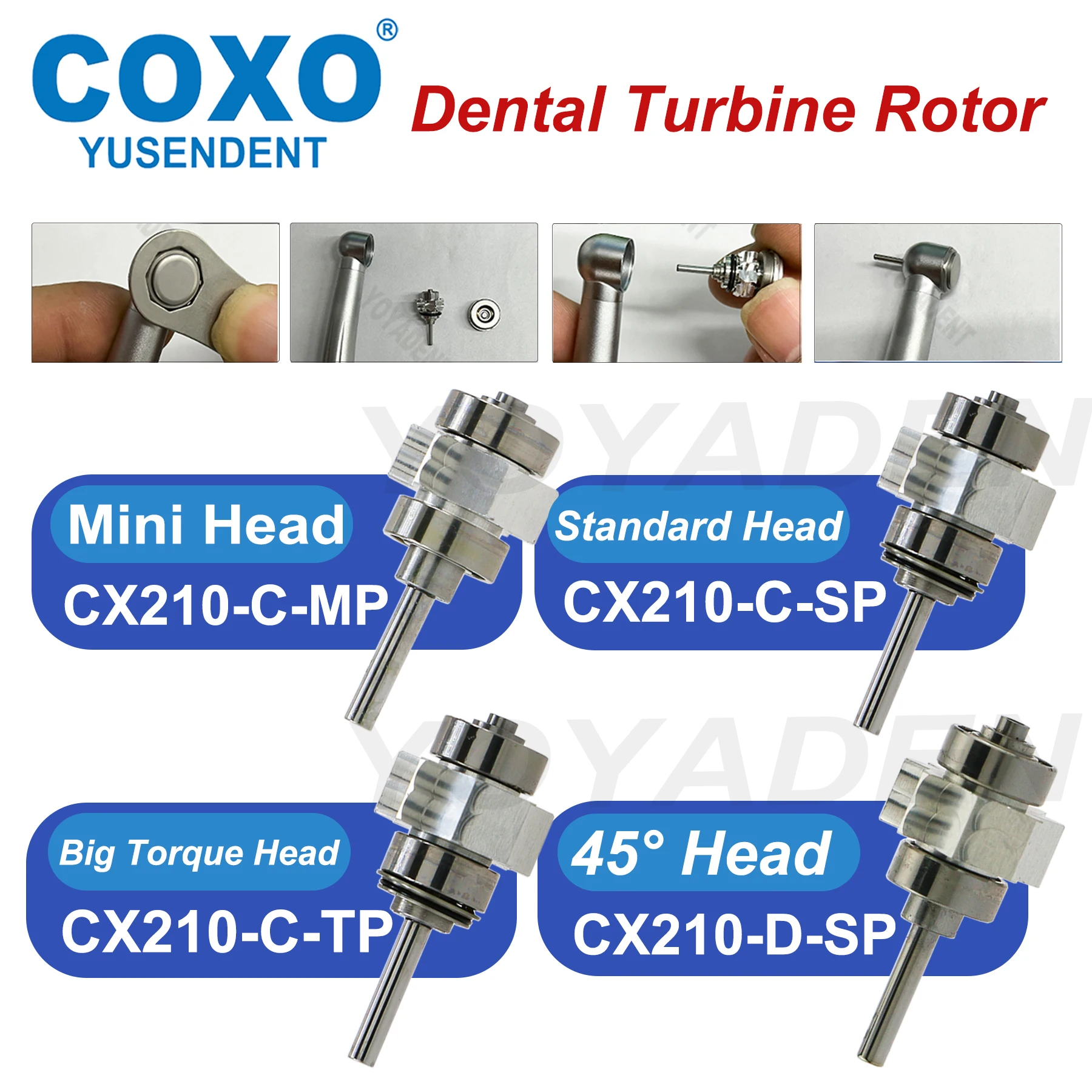 

Роторы картриджа стоматологической турбины COXO для высокоскоростного наконечника типа COXO CX207, аксессуар для стоматологического наконечника, воздушный ротор