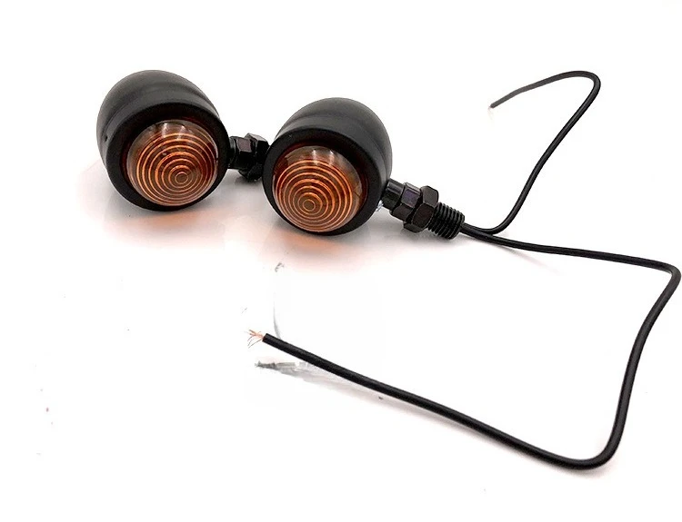 

Motorcycle Modified Retro Metal Turn Signal Turning Light Retro Modified Universal Turn Light Single Line Light