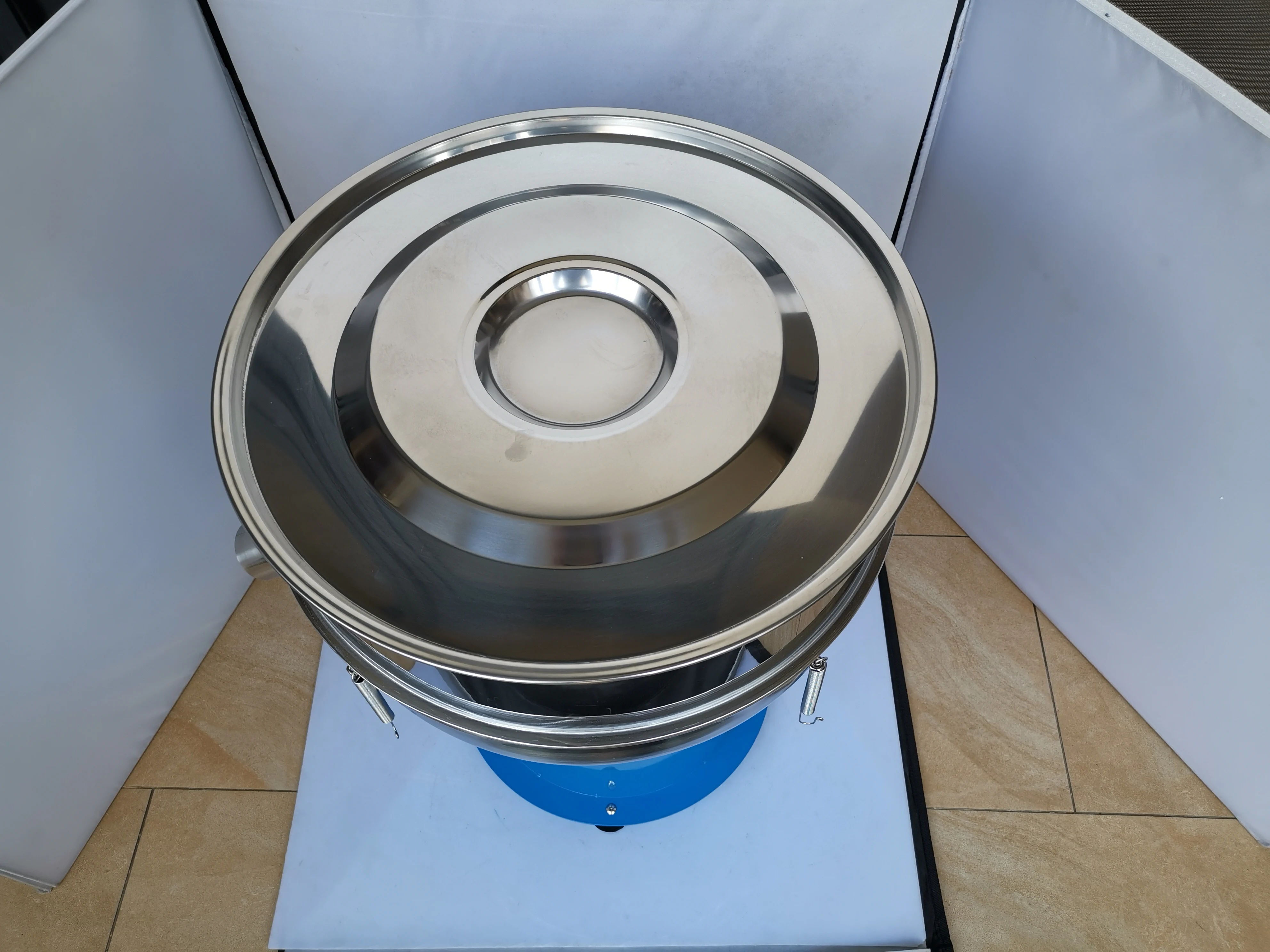 

Вибрационный сепаратор 40 см, машина для просеивания порошков, электрический вибрационный фильтр, машина для вибрационной сепарации порошков лекарственных средств + 3 сменных сита