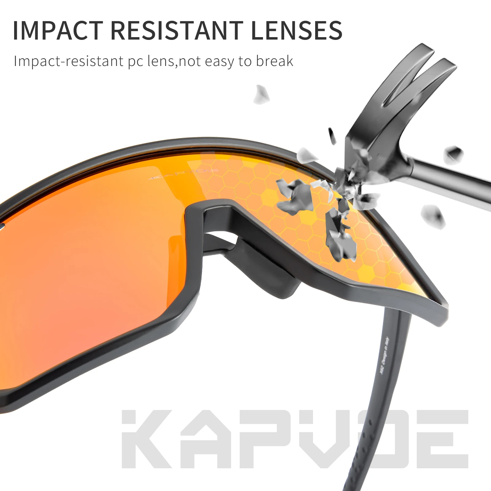 2023 Kapvoe Bike Sunglasses Glasses for Men Women Outdoor Cycling Sports UV400 MTB Cycling Road Bicycle Glasses Speed Driving