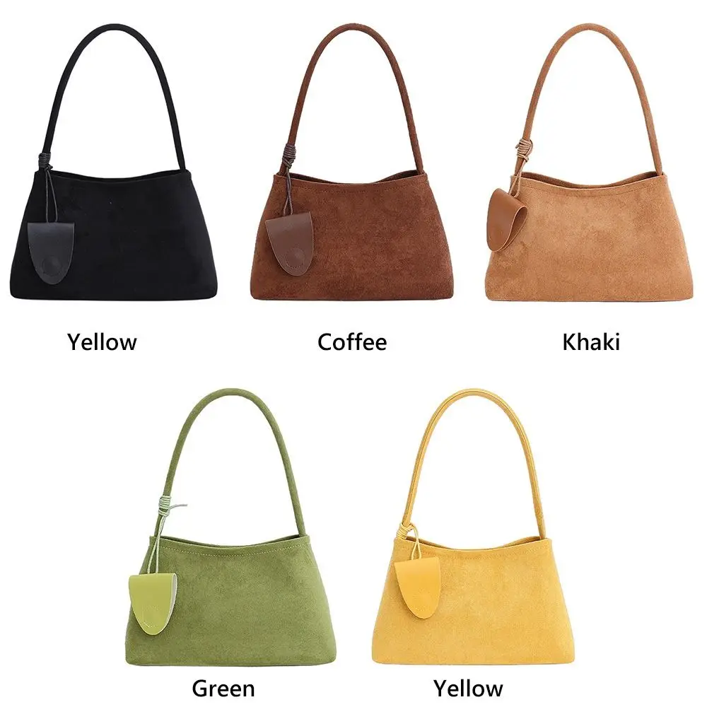 Casual Multicolor Shoulder Bag PU Frosted Underarm Bag Comfortable Handle Large Capacity Handbag Gift image 4
