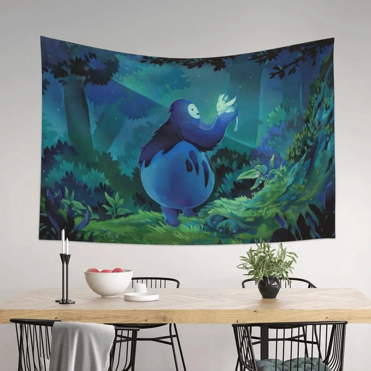 

Game ori and the foresth posters Tapestry Luxury Living Room Decoration Wall Decorations Aesthetic Room Decorations Tapestry