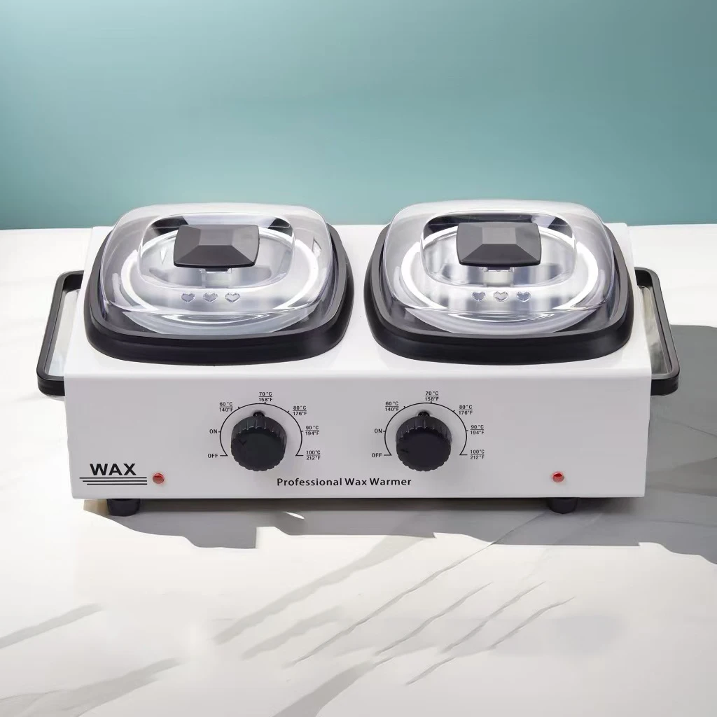 

Профессиональный нагреватель воска 1000 куб.см, 2 горшка, нагреватель для удаления волос, набор для депиляции, парафин, кожи лица, тела, спа-салон, оборудование