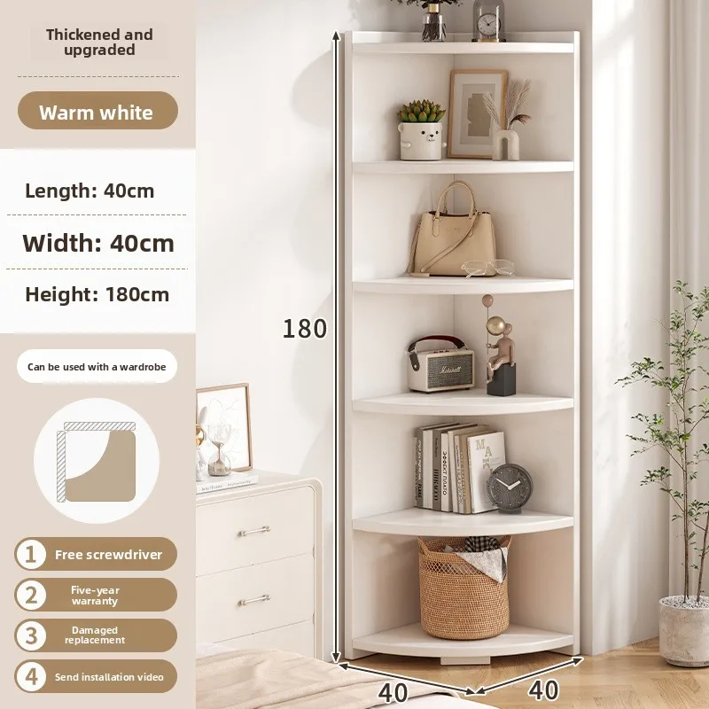 

Firm Corner cabinet Corner storage cabinet Corner wall display cabinet Study floor-to-ceiling bookcase Bedroom side cabinet