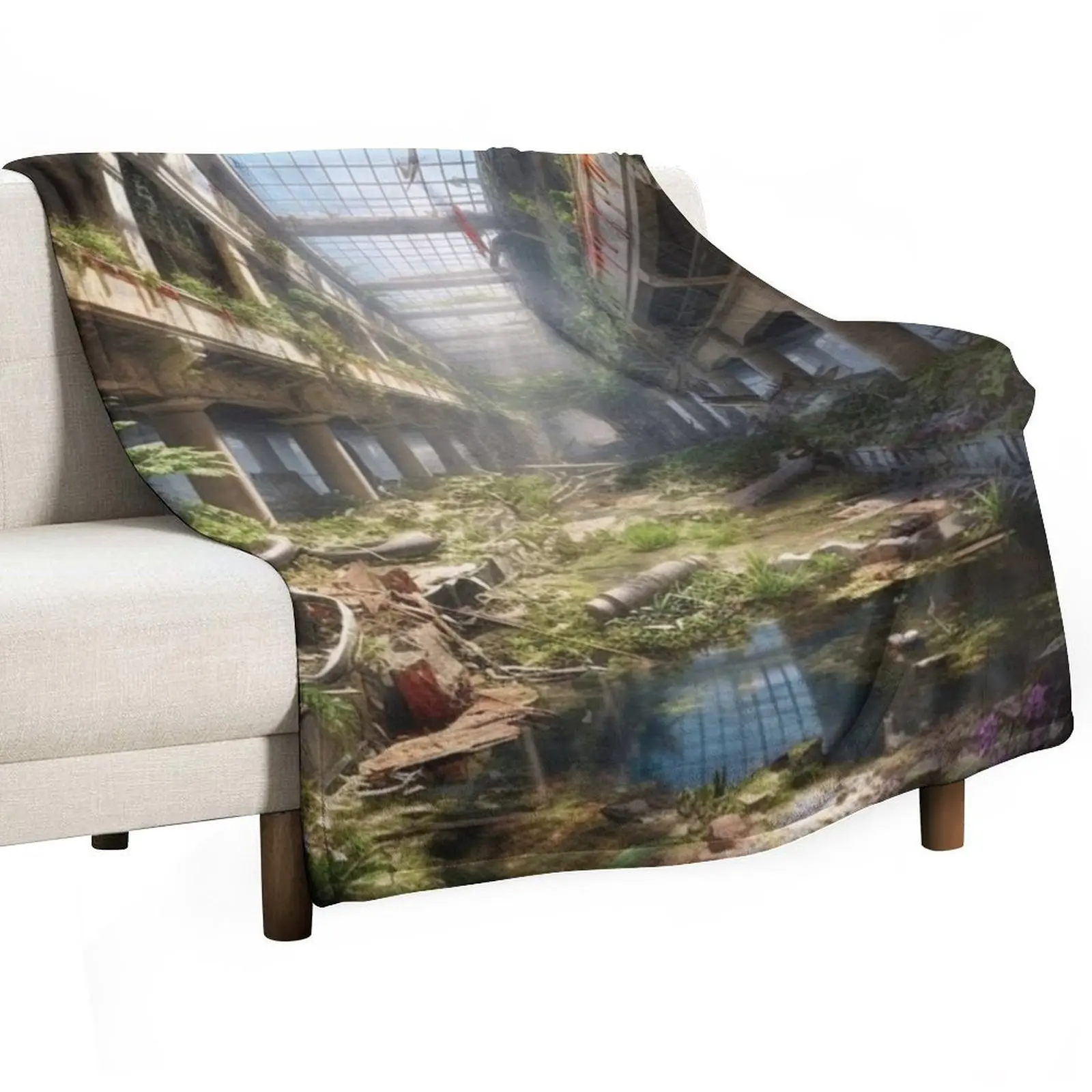 

Reclaimed Mall Throw Blanket Travel Sofas Blankets