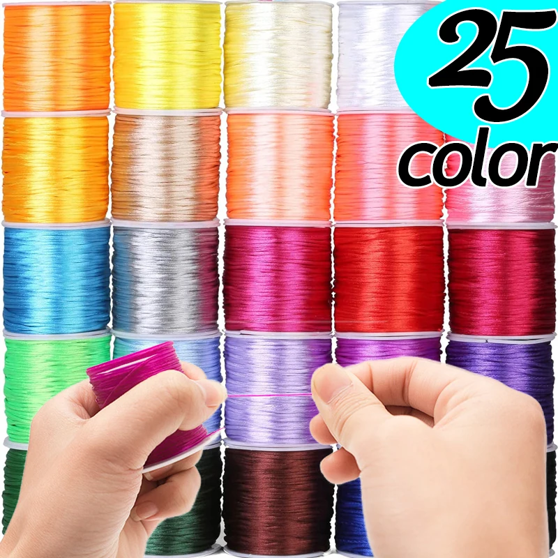 DIY Crystal Beading Stretch Cord for Jewelry Making Strong Elastic Thread Rope Beaded Bracelet String Line Making Accessories