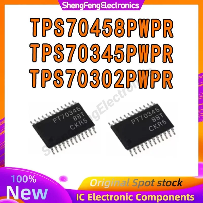 

TPS70302PWPR TPS70345PWPR TPS70458PWPR TPS70302 TPS70345 TPS70458 TPS IC Chip TSSOP-24 100% New Original IC Chip in stock