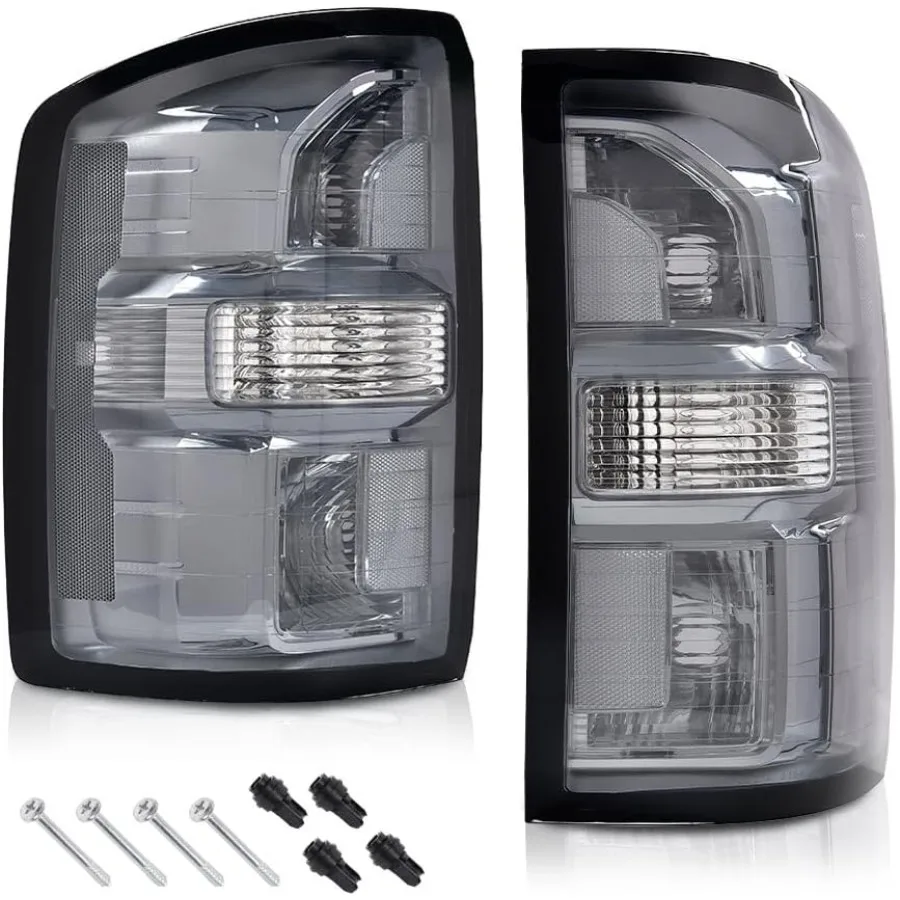 

Smoke Lens Pair Tail Lights w o Bulbs for GMC Sierra 1500 1418 GMC Sierra 2500 HD 1519 GMC Sierra 3500 HD 1519 Rear Lamp Assemb