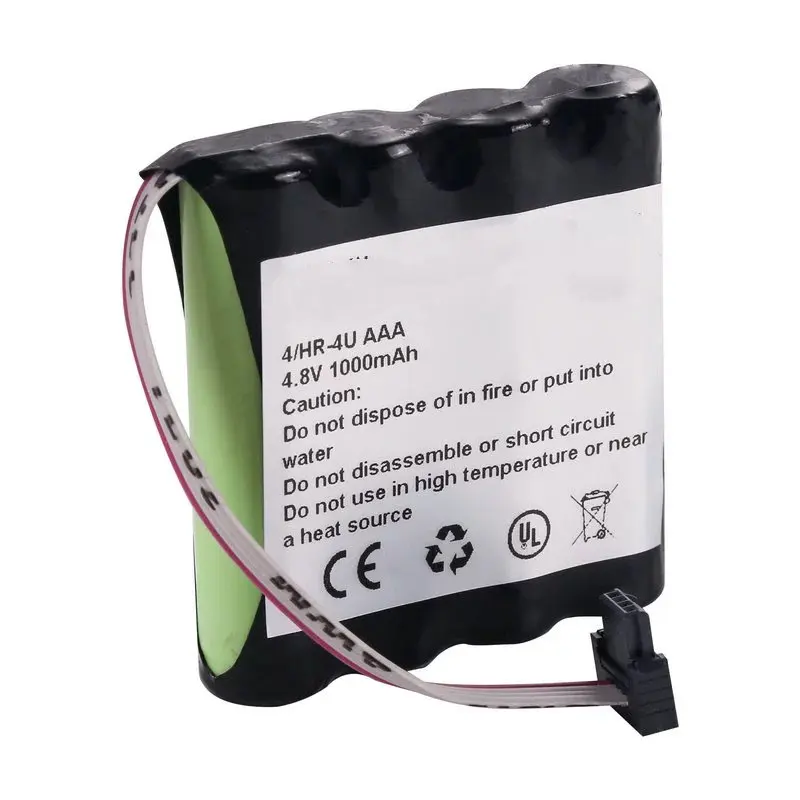 4/HR-4U AAA  4.8V 1000mAh Camera NI-MH Battery Pack