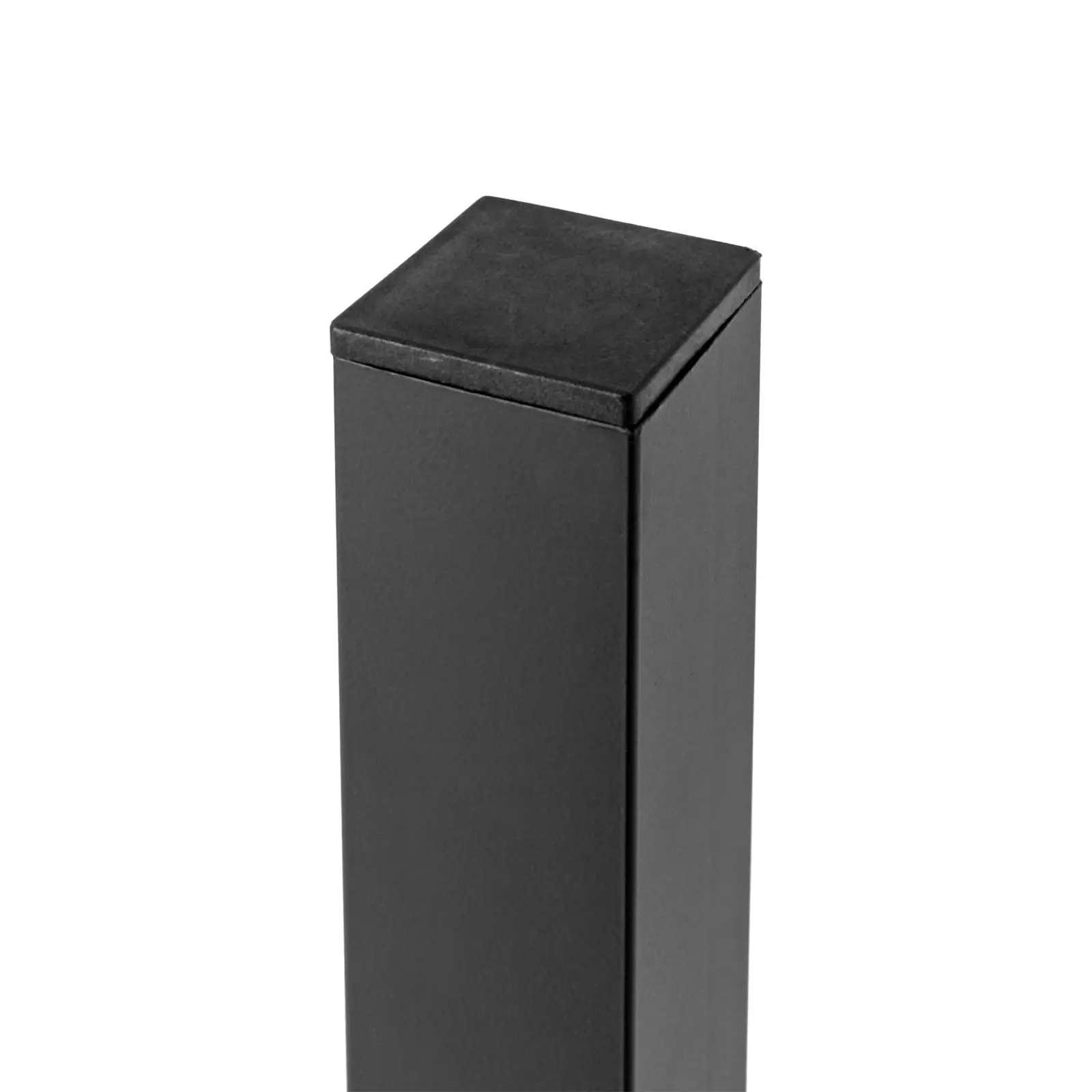 2 szt. Czarny Zestaw Balustrady na Taras z Kutego Żelaza, Zestaw Słupków Aluminiowych do Balustrady 38/48/60 Cali, Balustrady Schodowe z Prostokątną Bazą