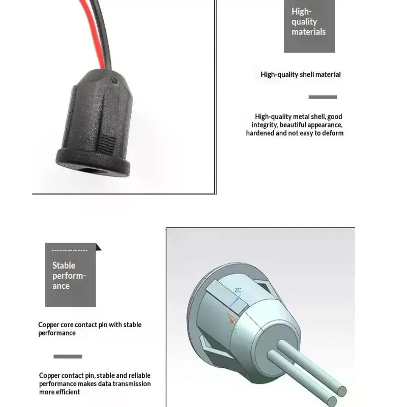2/5/10PCS USB-C Connector Type-C Female Chassis 2 Pin Type-C Female Socket Connector Waterproof Jack Female Charging Port 3A