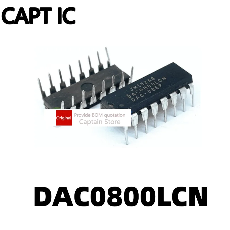 5PCS DAC0800LCN DAC-08EP Inline DIP16 Digital to Analog Converter