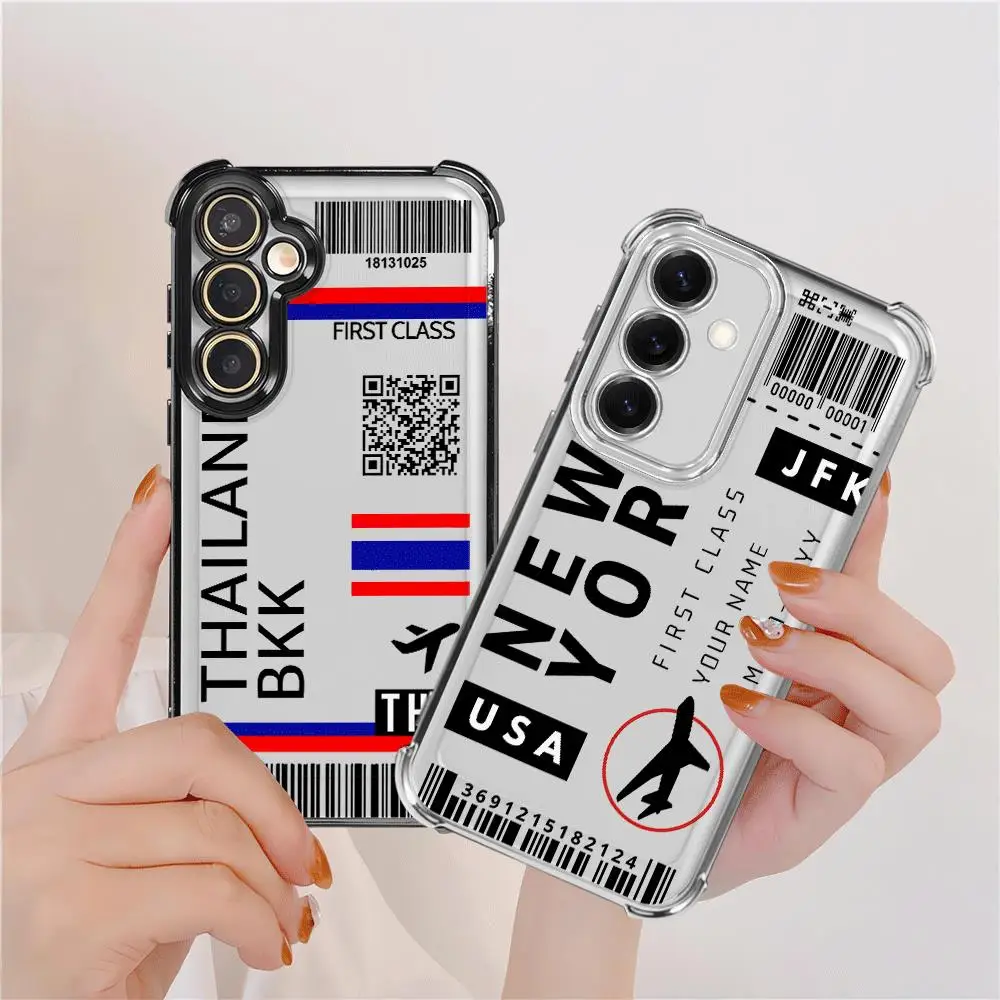 Creative Airfare Art Case for Samsung Galaxy A35 A36 A13 A33 A25 A24 A15 A26 A52 A17 A16 A21s Phone Cover