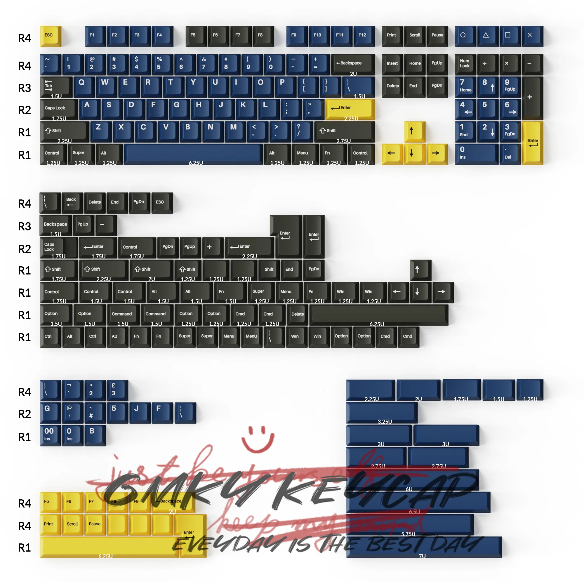 Imagem -01 - Gmky Nautilus Keycaps Perfil Cereja Tiro Duplo Mouse Abs Teclas Pbt Apto para Teclado Mecânico mx Switch