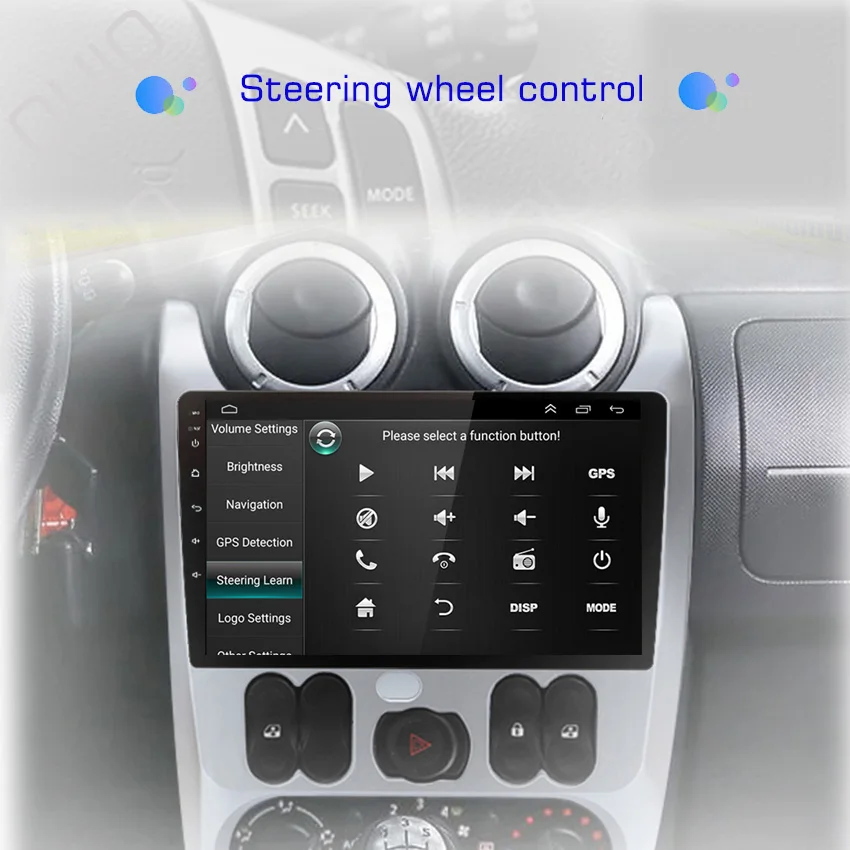 Android 15 Carplay Android Auto For Renault Logan Sandero 2009 -2015 Dacia Duster 2010-2017 Car Radio Multimedia Player Navi GPS