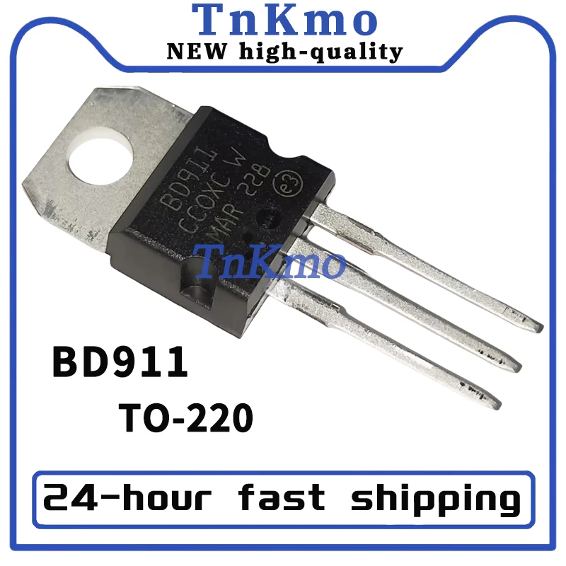 10pcs/lot BD911 TO-220 15A/100V Bipolar transistor new IC In Stock