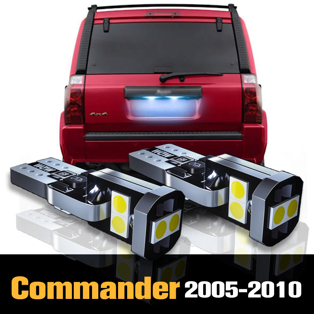 

2pcs Canbus LED License Plate Light Lamp Accessories For Jeep Commander 2005 2006 2007 2008 2009 2010