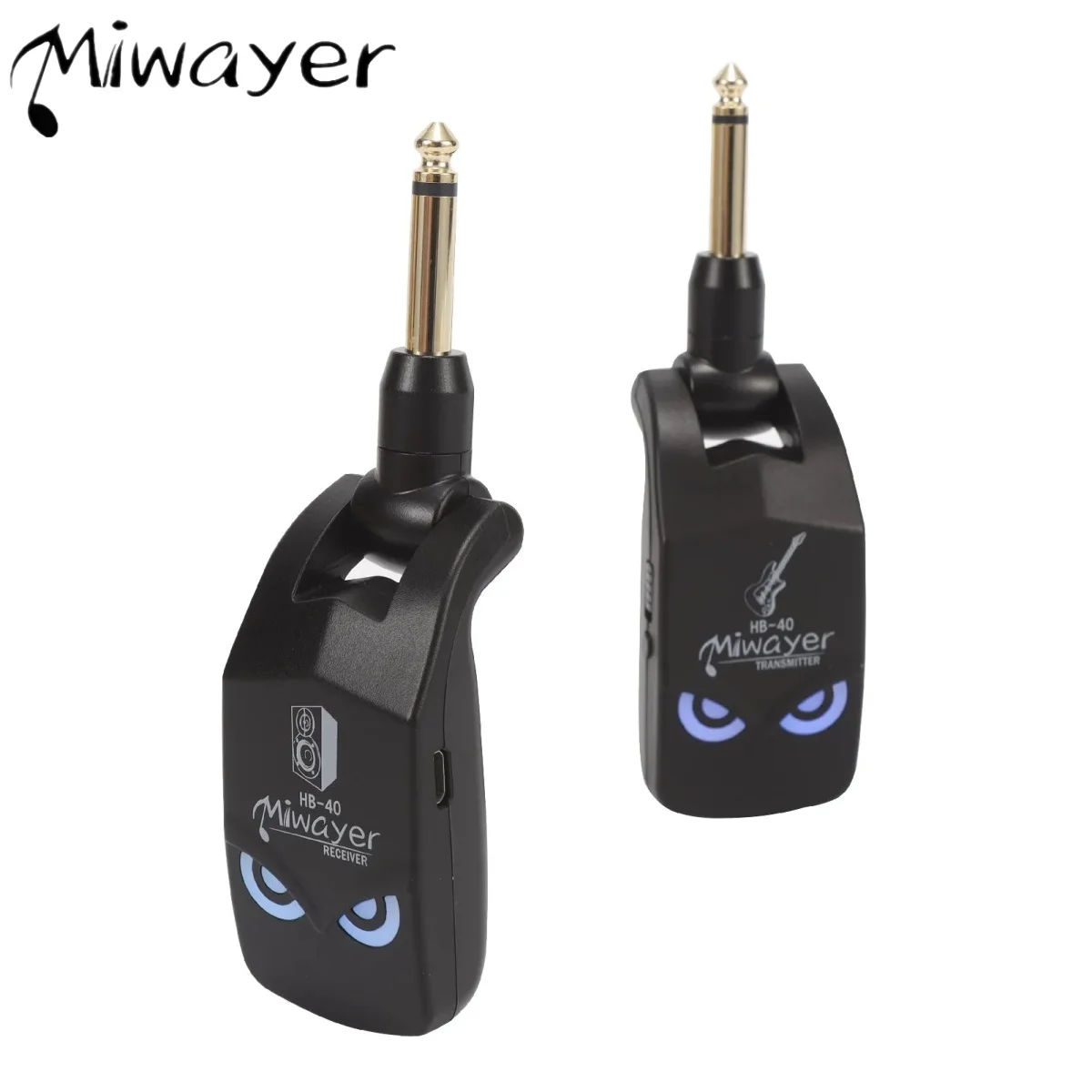 

Miwayer HB-40 Wireless Guitar System 2.4GHz Wireless Guitar Transmitter Receiver For Electric Guitar Bass Wireless Amplifier