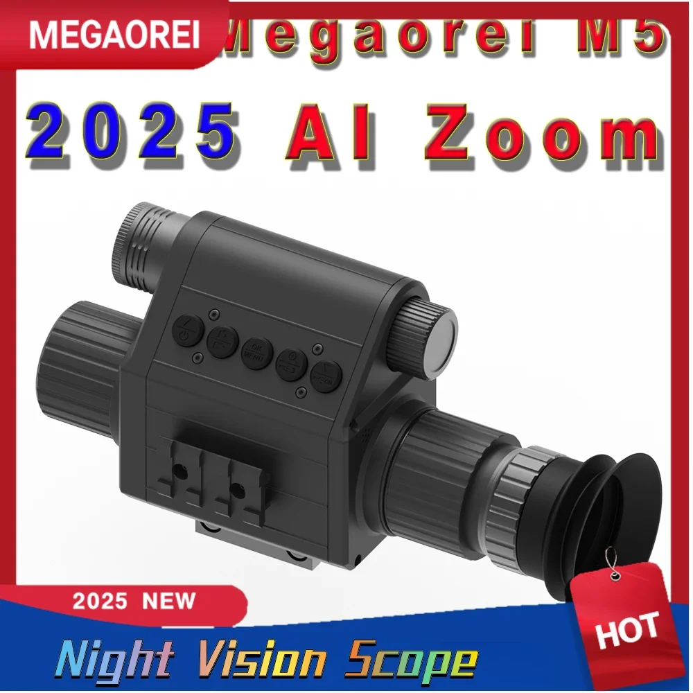 

2025 New Megaorei M5 Night Hunting Scopes Built-in Hunting Optics Sight Tactical 940nm IR Camera Infrared Night Hunting Sc