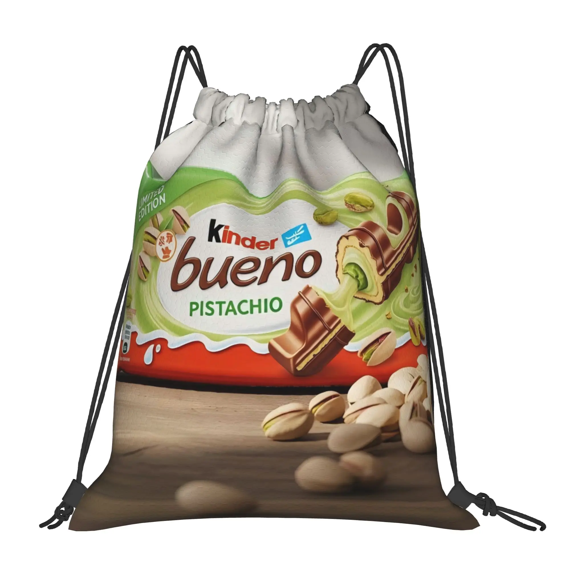 Kinder Bueno 4 kinder  Multi-function Pocket Men Women Storage Backpack Teenager Travel Bag Print Drawstring Bags