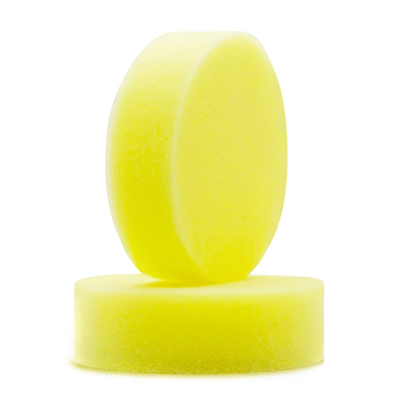 2/4/6PCS Household Cleaning Wax Sponges Wipe Round Car Polish Foam Sponges Shoe Brush Applicator Pads Car Home Glass Clean Care