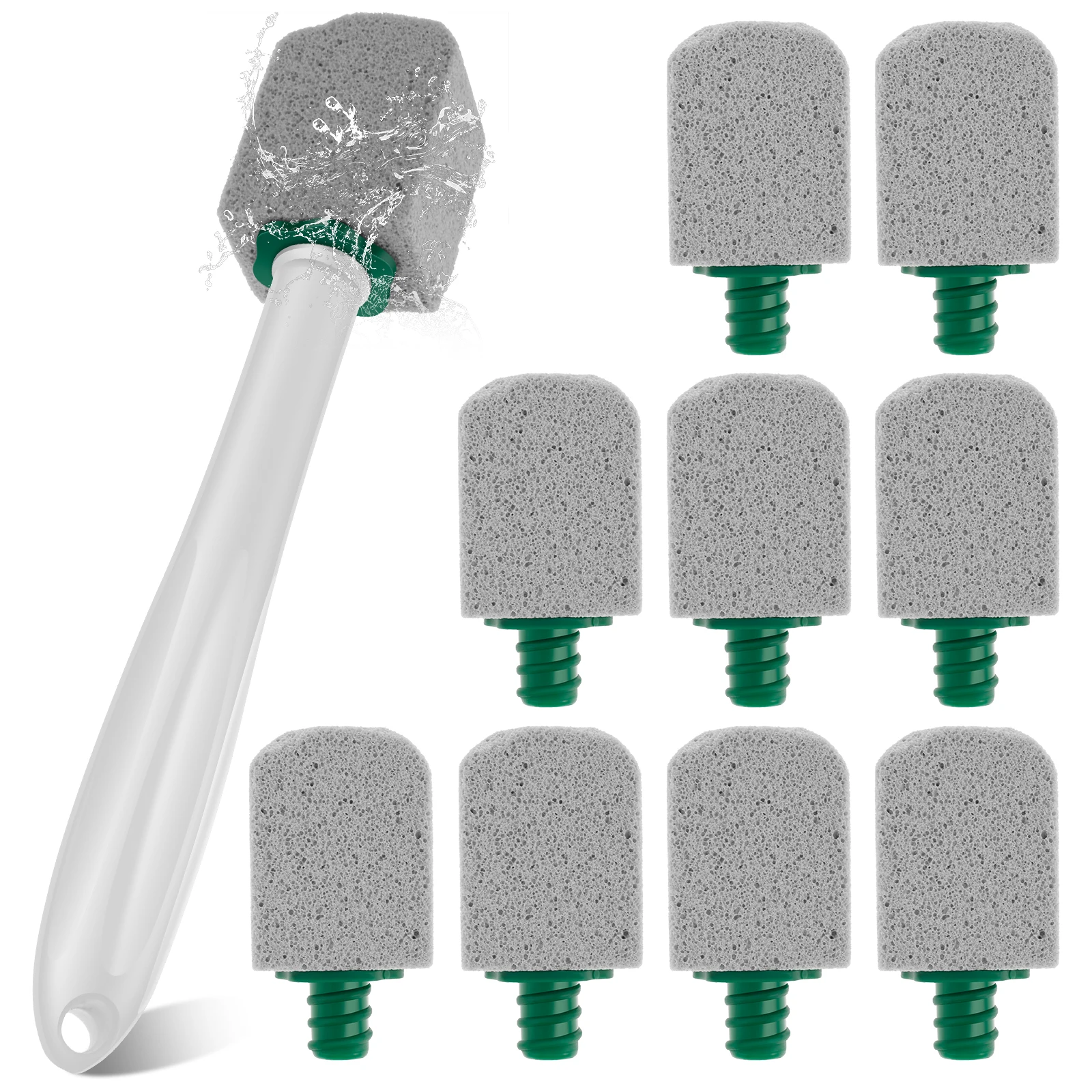 10PC Pumice Stone Toilet Bowl Cleaner Deep Decontamination Multipurpose Cleaning Brush Tile Sink Bathtub Stain Remove Clean Tool