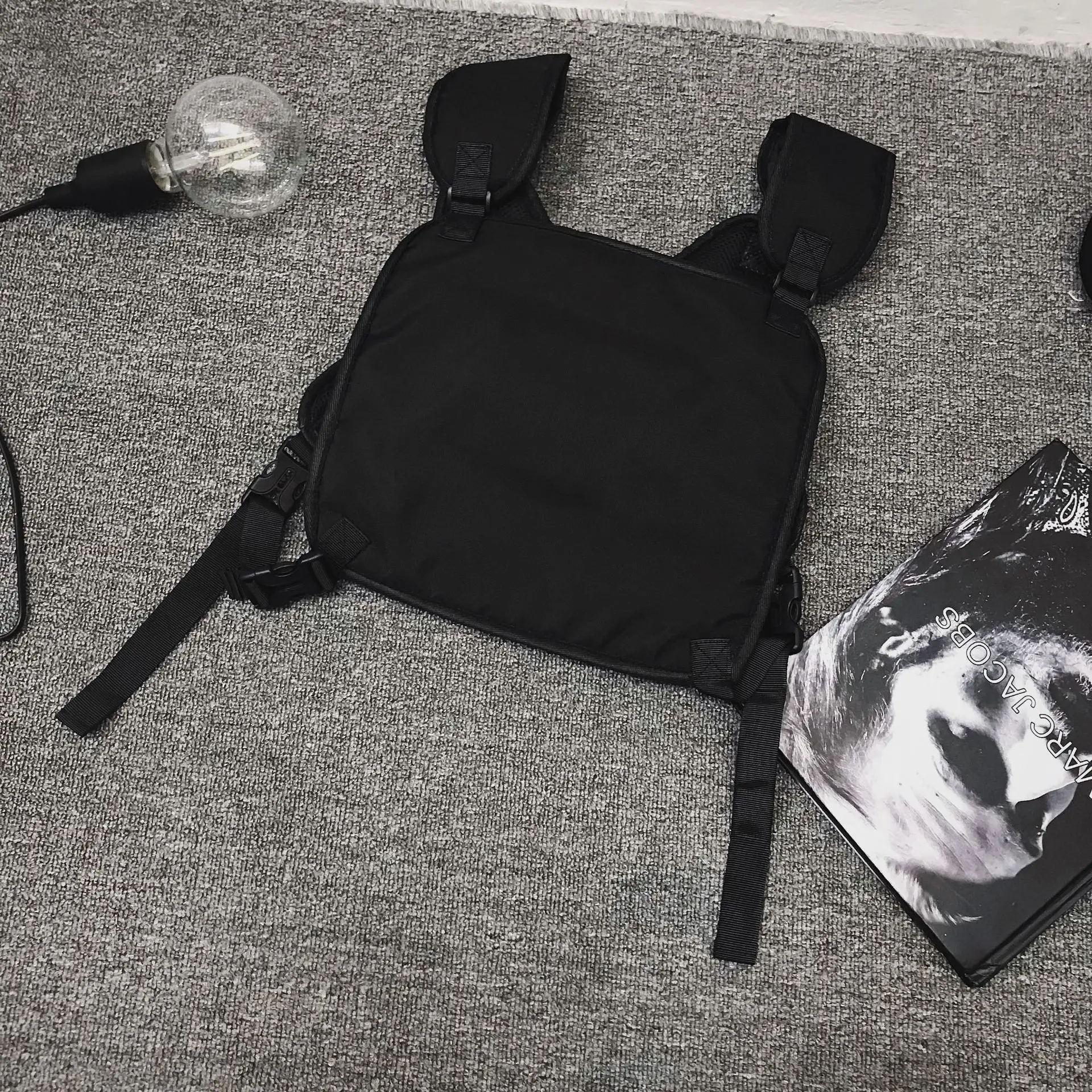 

Тактическая нагрудная сумка, рабочая одежда, уличная сумка-жилет, модная и многофункциональная верхняя одежда, нагрудная сумка из ткани Оксфорд для мужчин