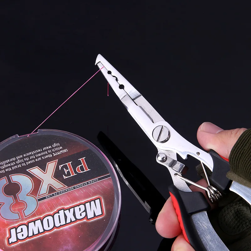 Fish Pliers Ergonomics Anti-Slip High-Strength Multifunctional Cut Fishing Line Fishing Tied Hooks Pliers Angling Equipment image 5