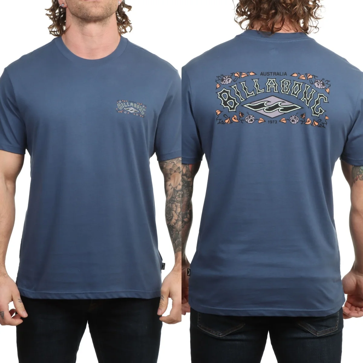 Best summer Biela surfing pipe pattern neutral summer short-sleeved fashionable brand T-shirt luxurious casual retro T-shirt