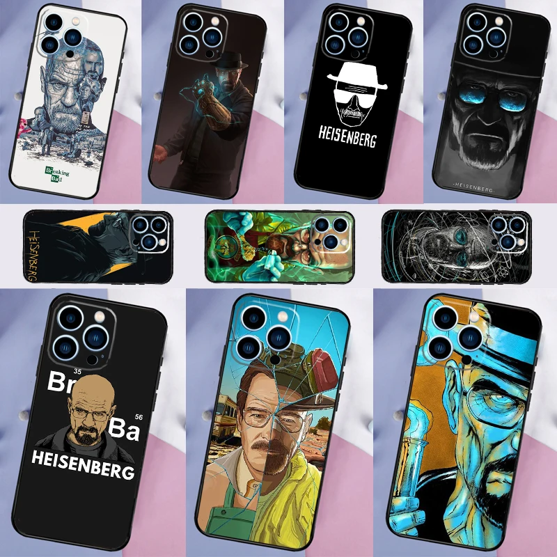 Heisenberg Breaking Bad Case For iPhone 16 15 13 12 11 14 Pro Max Mini X XR XS Max Plus Bumper Back Cover