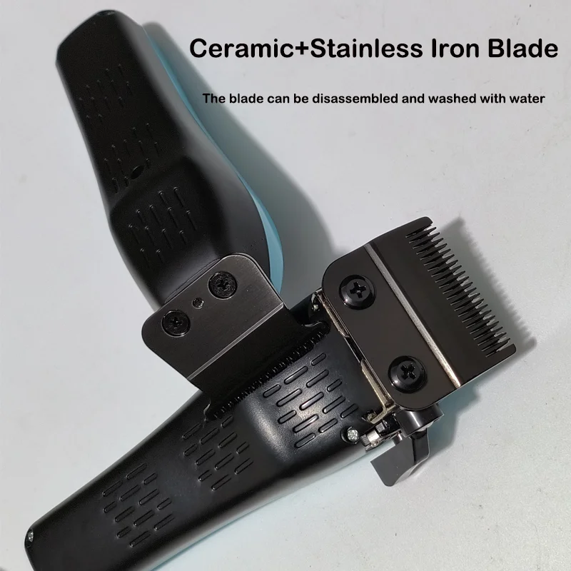 Professional SZT619 Hair Clipper 7500RPM Precision Steel Sharp-angled Blades LCD Display Charging Base Hair Cutting Machine