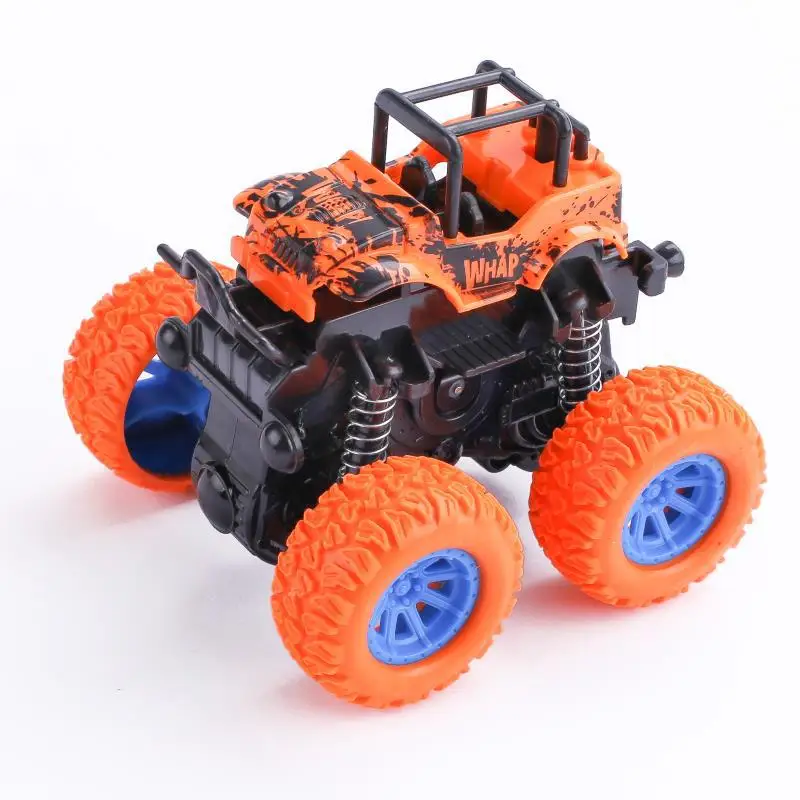 New Inertia Stunt Car 4WD Off Road All Terrain Vehicle Durable Anti Crash Toys for Kids Pull Back and Go Model with Sealed Box