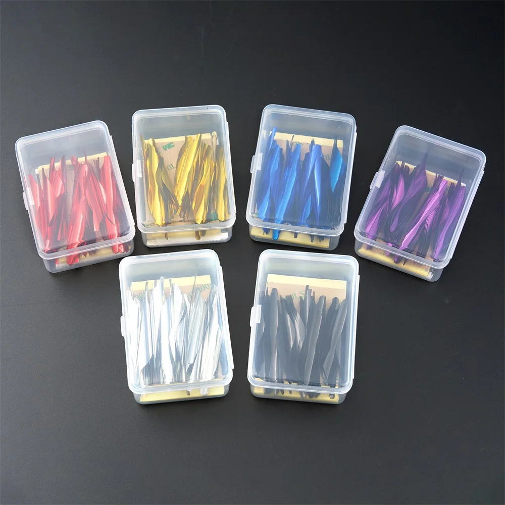 50pcs 1.8 Inch Archery Arrow Feathers Spin Vanes LH/RH Spiral Plume DIY Fletching Outdoor Shooting Accessories