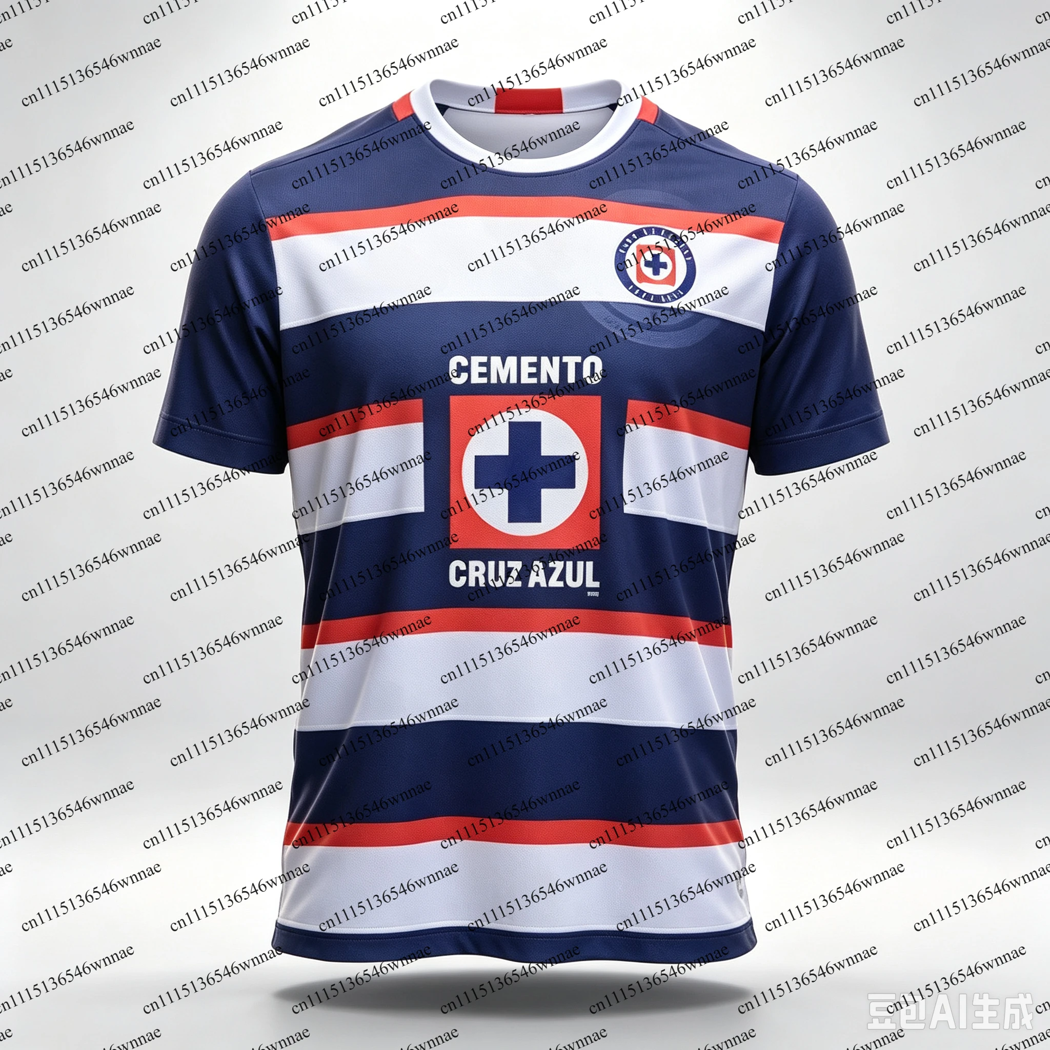 26-27 New Cruz Azul Men Football Jersey Y2K Oversized Family Casual T-shirt Suitable for Daily