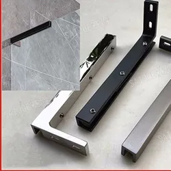 304 stainless steel bathroom partition shower room glass anti-sway rod fixed rod anti-sway support rod(SJ-3079A)