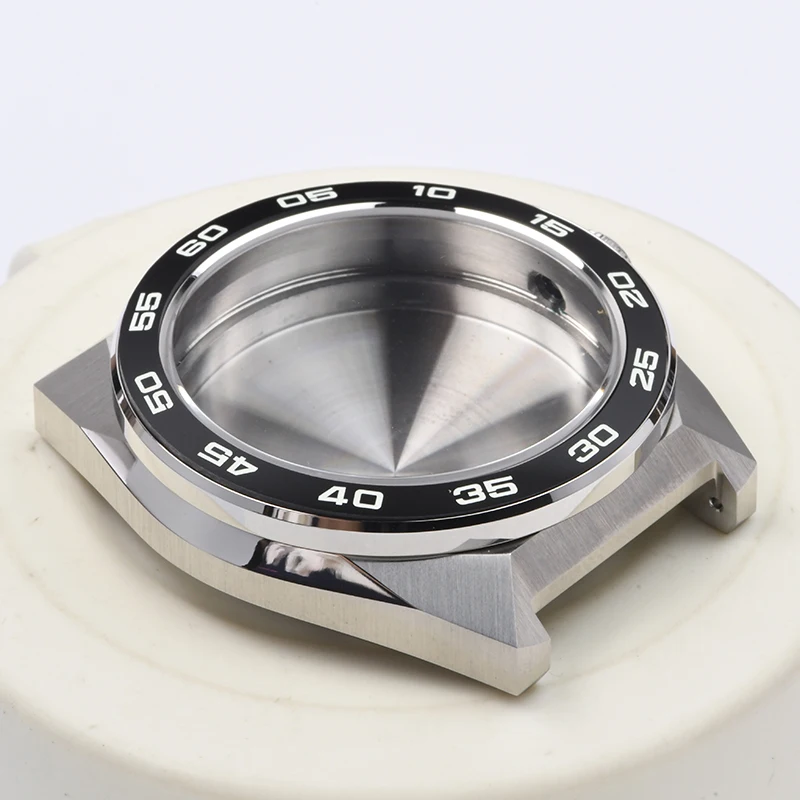 Cassa dell'orologio 3 in punto acciaio 43mm C3 Lume Cassa dell'orologio subacqueo Vetro zaffiro adatto per Seiko per NH35/NH36 Movimento automatico Orologio mod