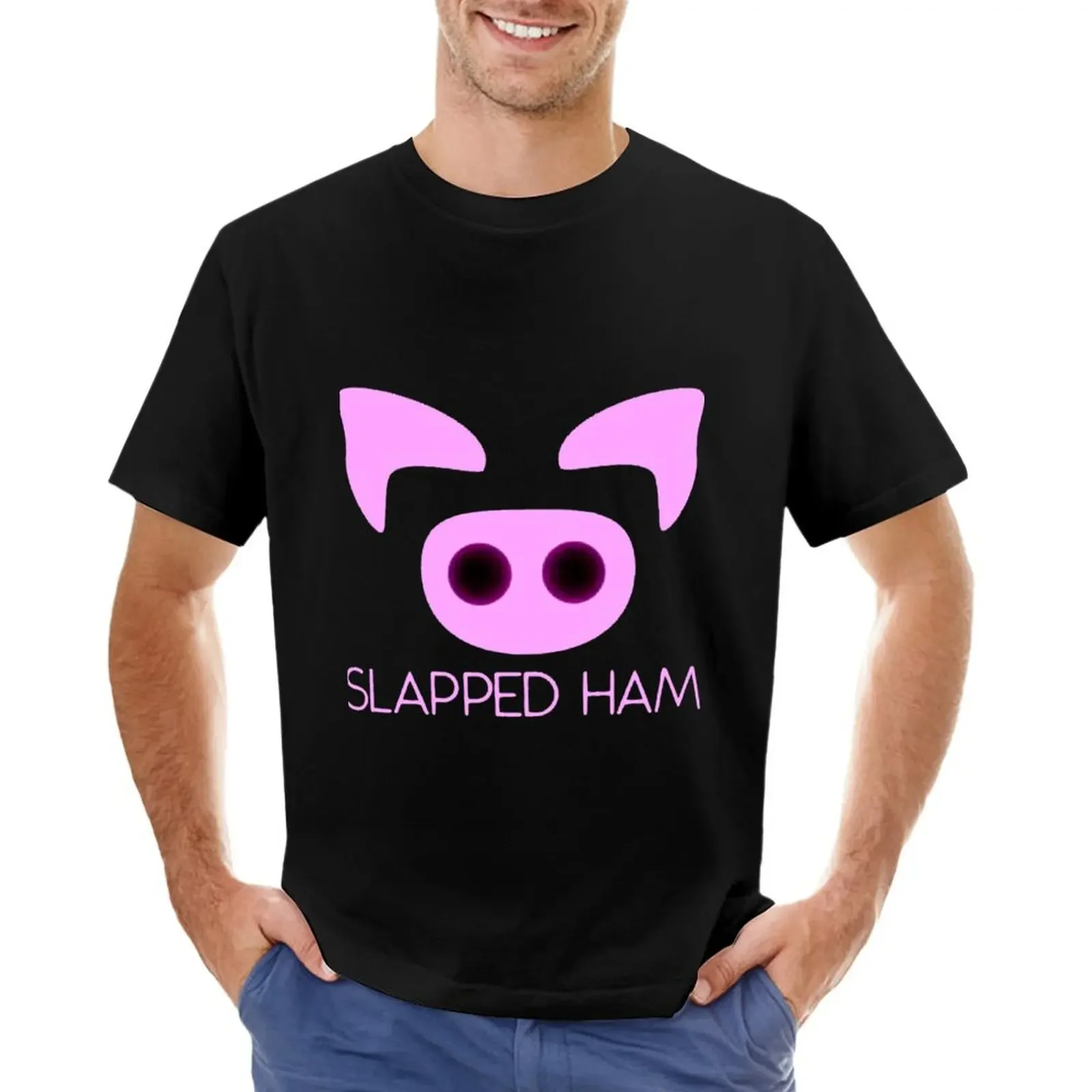 Ham Slapped Aku1 Classic . T-shirt anime for a boy quick-drying oversized Men's t-shirts