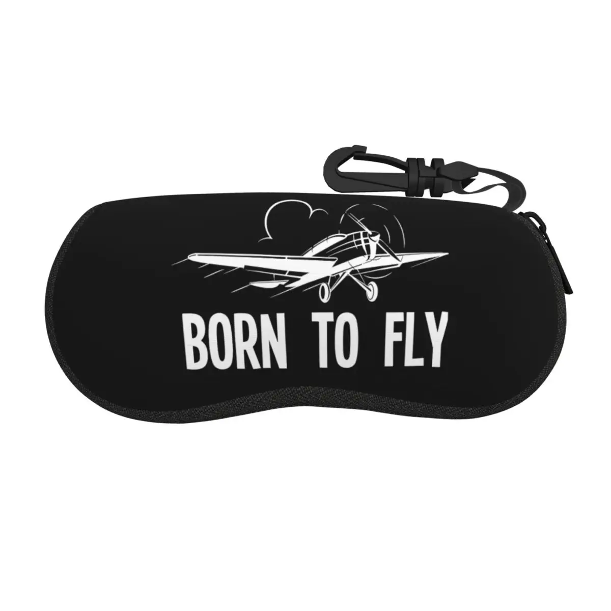 Born To Flying Fly Airplane Pilots Glasses Case Fashion Aviation Airport Reading Protector Vintage Glasses Box