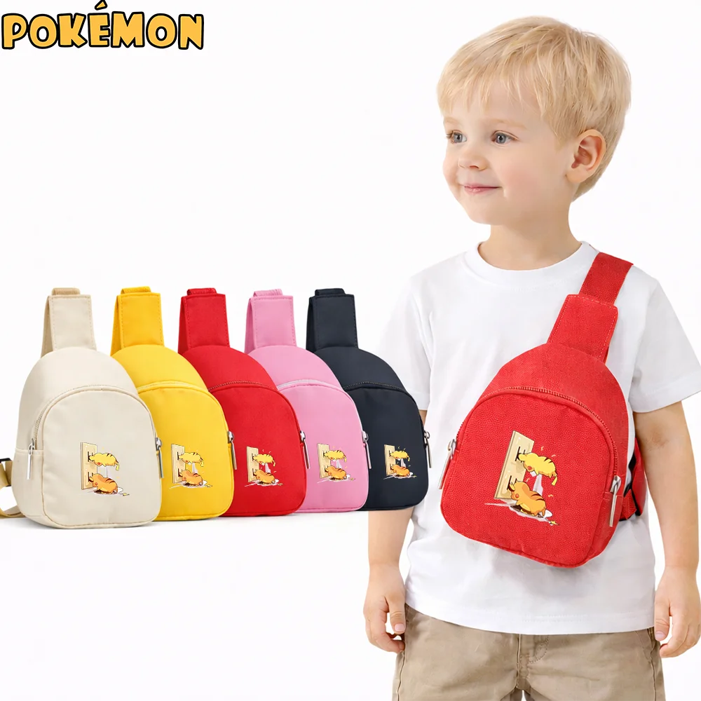 

Mochila De Peito Para Jardim De Infancia Pokemon 2026 Nylon Leve Ajustavel Confortavel Para Meninos E Meninas