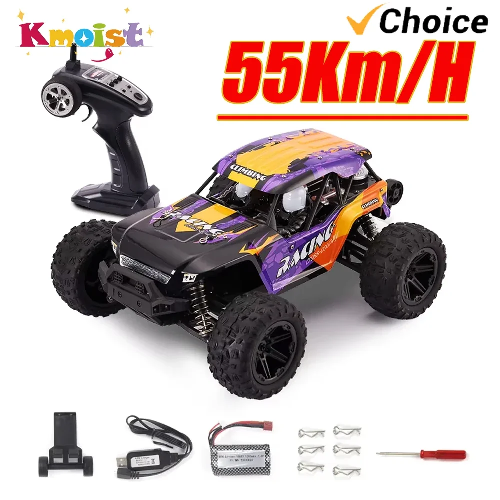 

1/14 4WD RC Car 55Km/H High Speed 2.4G Remote Control Off Road Fast Speed Racing Vehicle Toys for Boys Kids Birthday Gifts